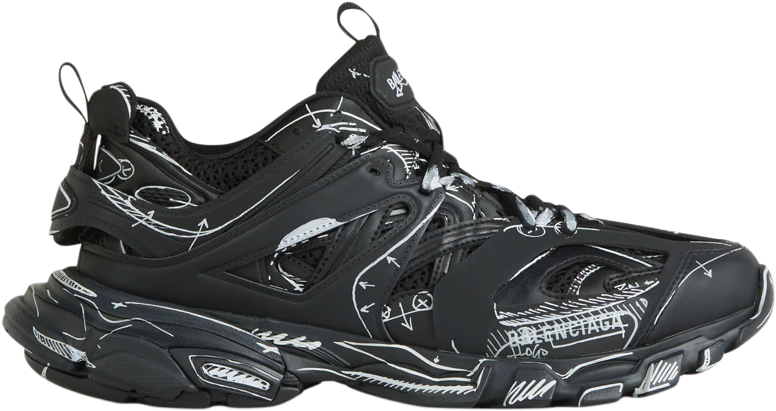 Balenciaga Track “Graffiti Black White”