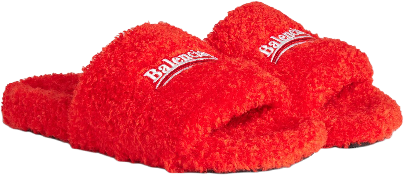 Balenciaga Furry Slides