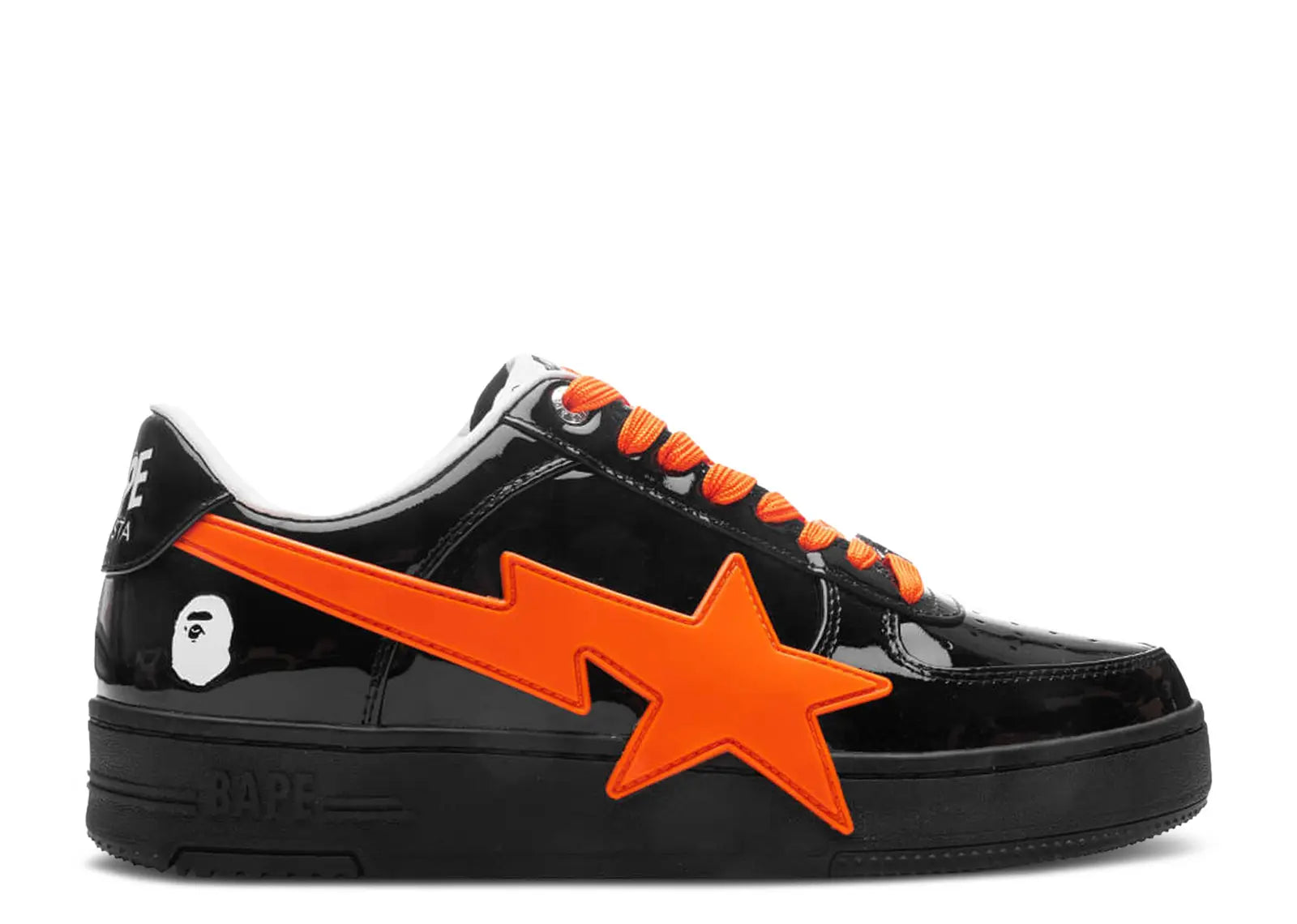 Bapesta OS M2 “Black & Orange”